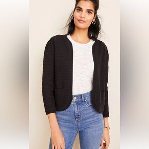 Ann Taylor cropped sweater jacket